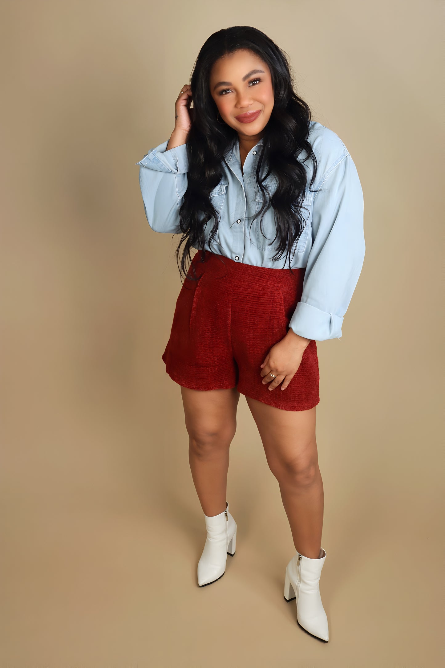 Scarlet B Pleated Shorts