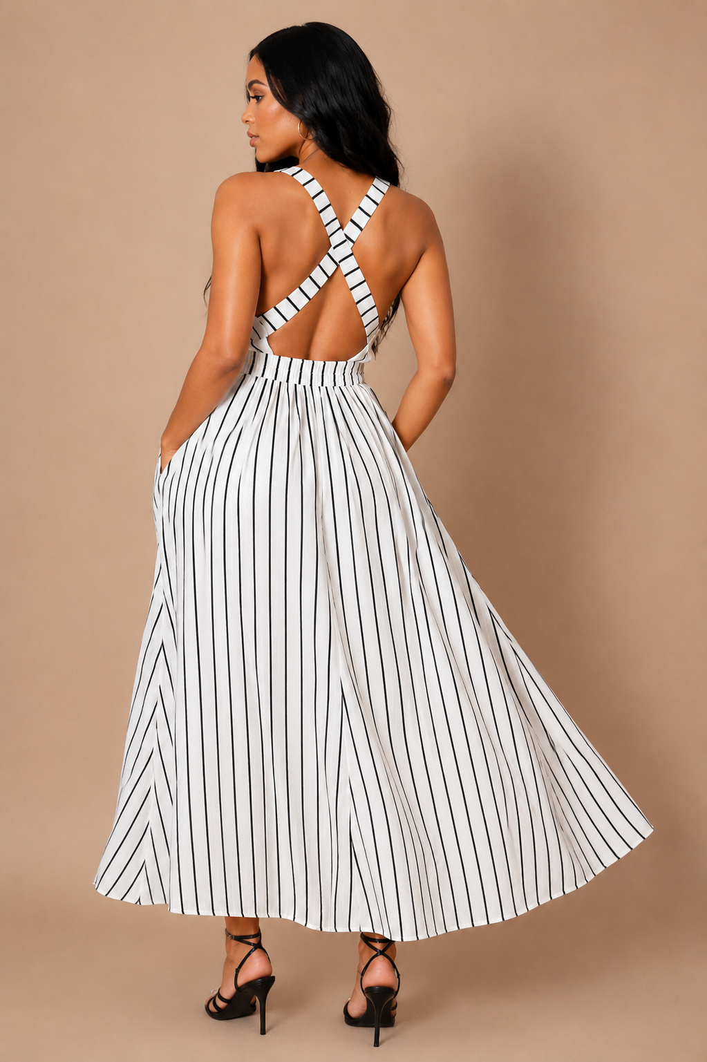 Striped Serenity Summer Dress
