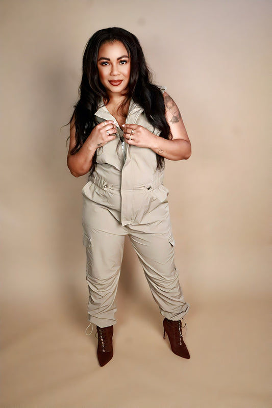 Safari Cargo Jumpsuit