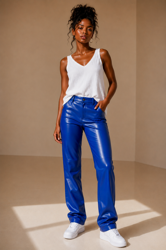 Blue Reign Pleather Pant