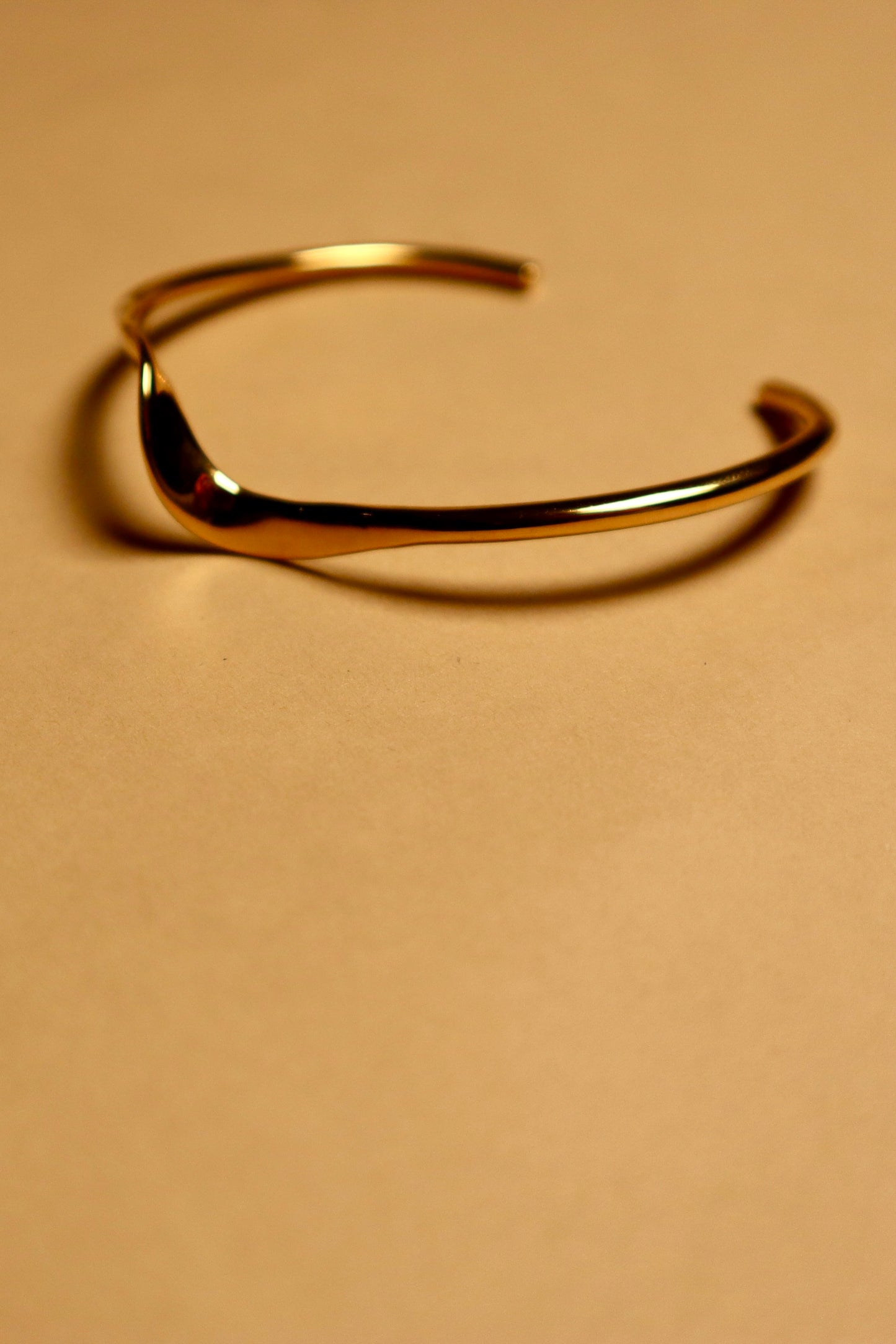 Rae's Sculptural Gold Cuff-Bracelet