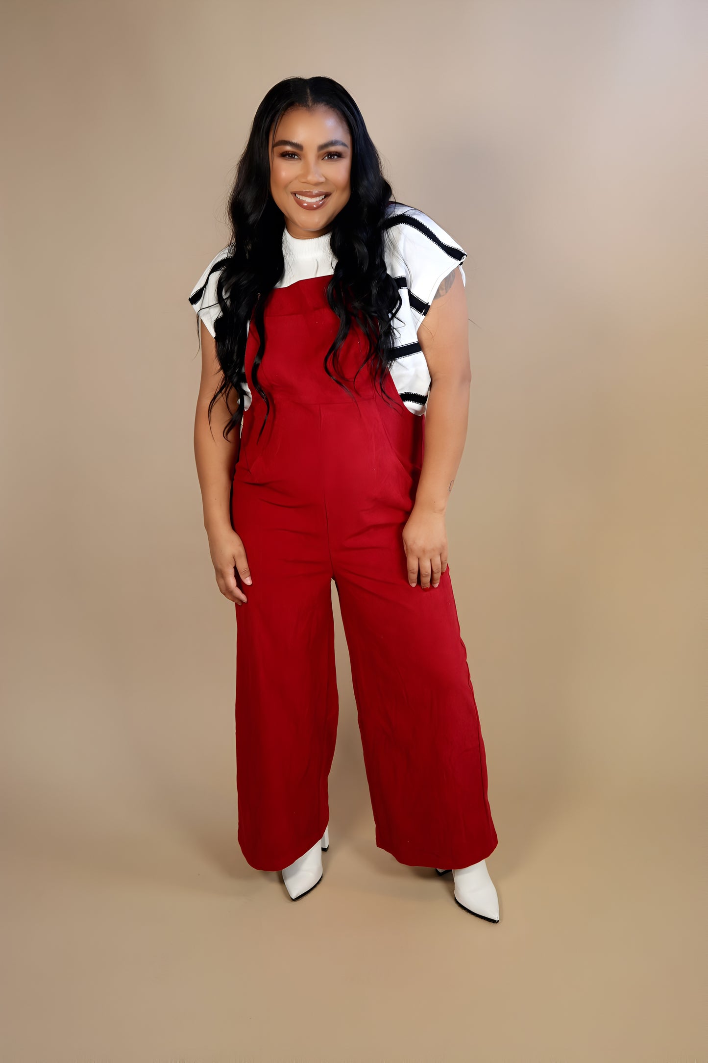 Corduroy Wide Leg Overalls